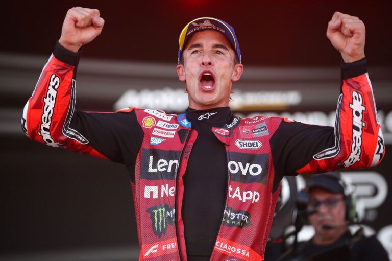 MotoGP Aragon GP: Marc Marquez scores dominant sprint win, Marco Bezzecchi third