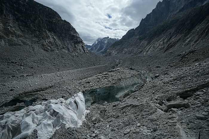 Nepal's flood disaster and the impact of climate change loom large in the icy shadow of Mont Blanc