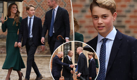 Prince William and Kate Middleton drop off Prince George, 13, for first day at Eton College