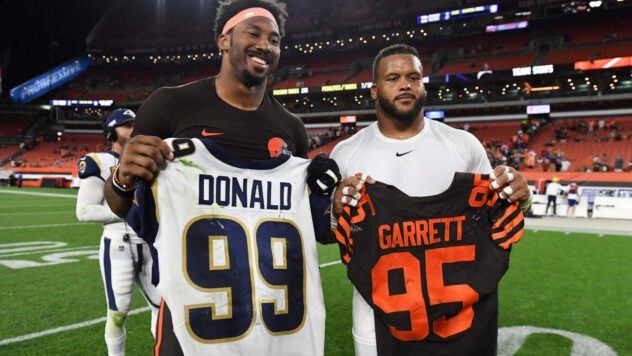 Rams star says NFL teams ‘hate us’ after Myles Garrett and Aaron Donald additions spark ‘new Dodgers’ comparison