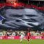 Red Star fans unveil tifo of war criminal Mladic before derby