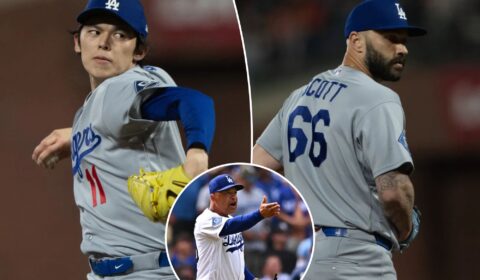 Roki Sasaki, Tanner Scott look like Dodgers’ playoff bullpen anchors