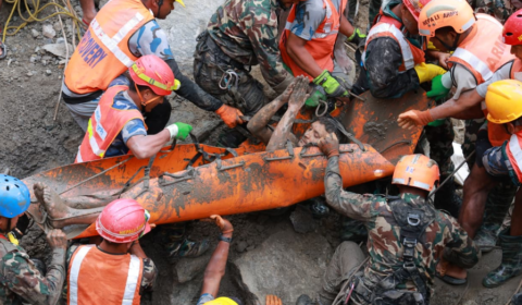 Trapped Nepal workers pulled alive from tunnel 9 days after deadly flooding, raising hope for more rescues
