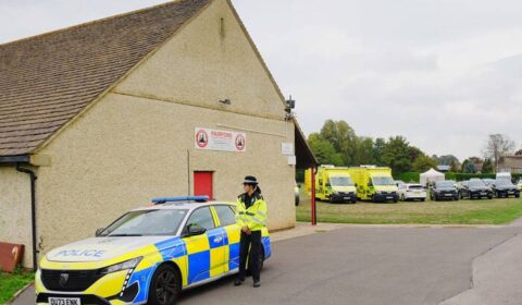 UK police arrest 5 men near an air base used by US on suspicion of preparing a terrorist act
