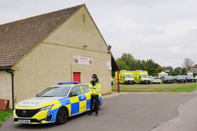 UK police arrest 5 men near an air base used by US on suspicion of preparing a terrorist act