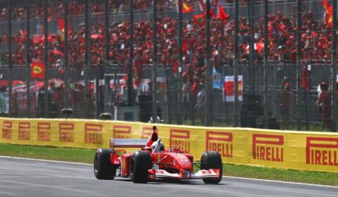 WATCH: Sebastian Vettel pays emotional Michael Schumacher tribute in Ferrari F2002 – “I felt him a lot today”
