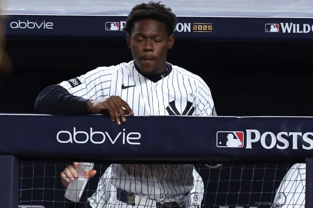 Yankees bench Jazz Chisholm Jr. in Game 1 after up-and-down season