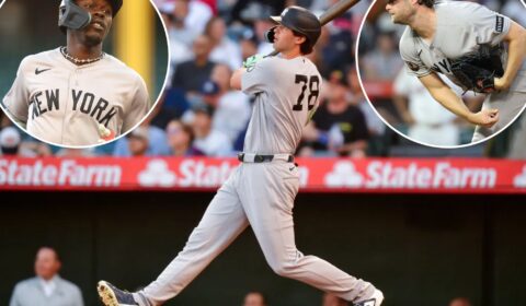Yankees rebound from ugly loss with balanced attack in win over Angels