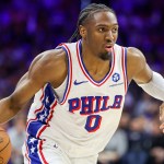 76ers star LeBron James gives Tyrese Maxey the ultimate compliment after Celtics clash