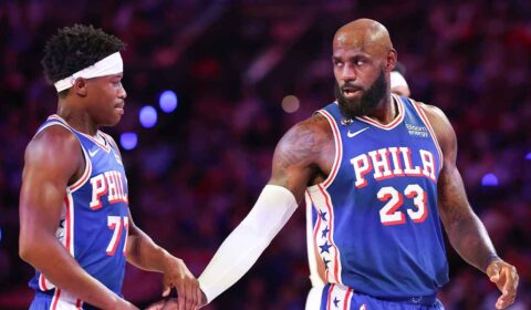 76ers’ VJ Edgecombe gives update after getting clocked in the nose by LeBron James