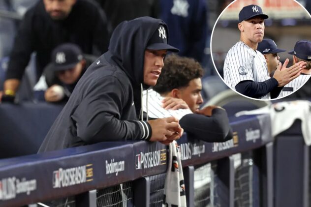 Aaron Judge was ‘hating every single moment’ of watching Yankees’ ALDS loss from bench