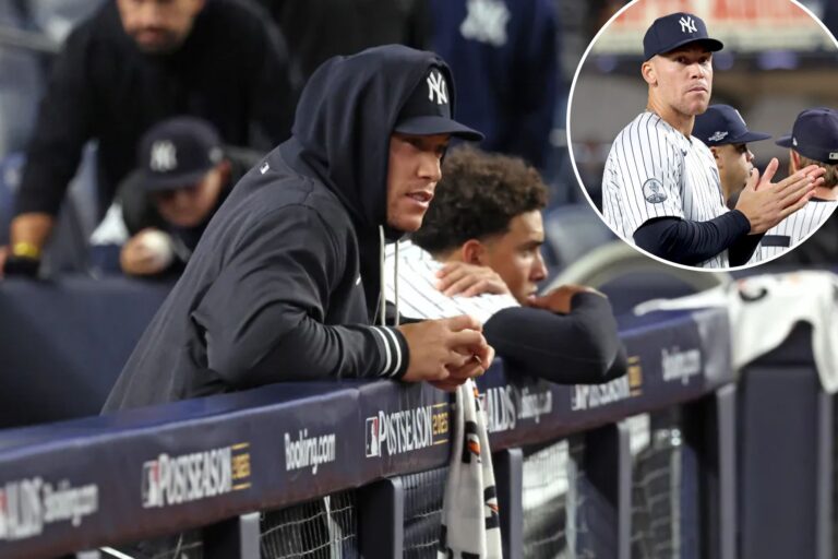 Aaron Judge was ‘hating every single moment’ of watching Yankees’ ALDS loss from bench
