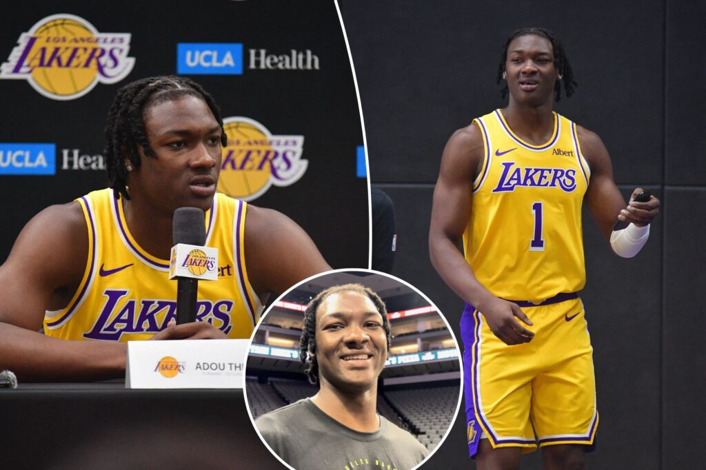 Adou Thiero sees ‘great opportunity’ for himself during Lakers’ preseason