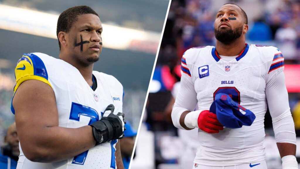 Alaric Jackson and Bradley Chubb get into physical altercation after LA Rams vs Buffalo Bills