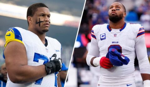 Alaric Jackson and Bradley Chubb get into physical altercation after LA Rams vs Buffalo Bills