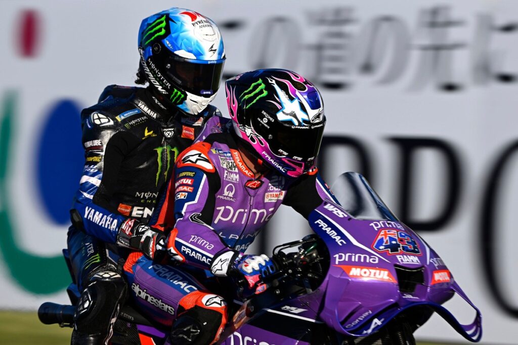 Alex Rins jokes “I sh*t my pants” as Jack Miller gives him MotoGP taxi ride