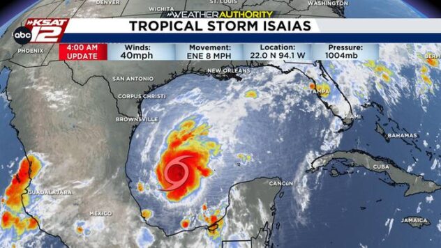 Another beautiful morning, as Isaias forms in Gulf