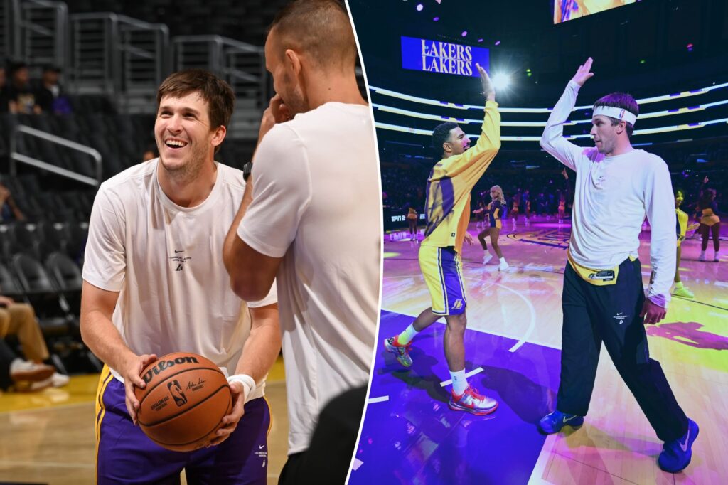 Austin Reaves makes Lakers preseason debut against Kings