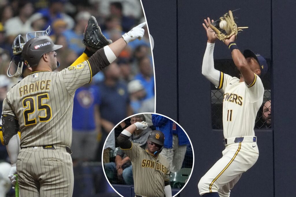 Brewers hang on for thrilling win over Padres — thanks to help of their roof