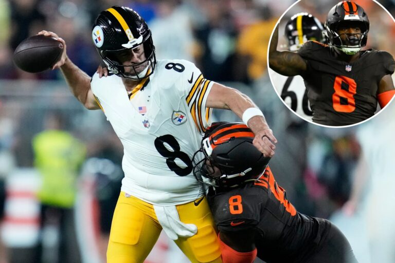 Browns’ Jared Verse has ‘no respect’ for Steelers — and a warning for the NFL