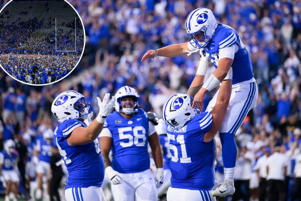 BYU caps insane college football slate with upset of No. 2 Notre Dame