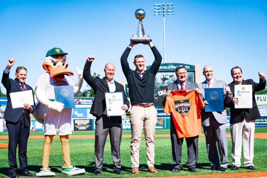 Carle Place star thriving in new role while Ducks get honored for Atlantic League title