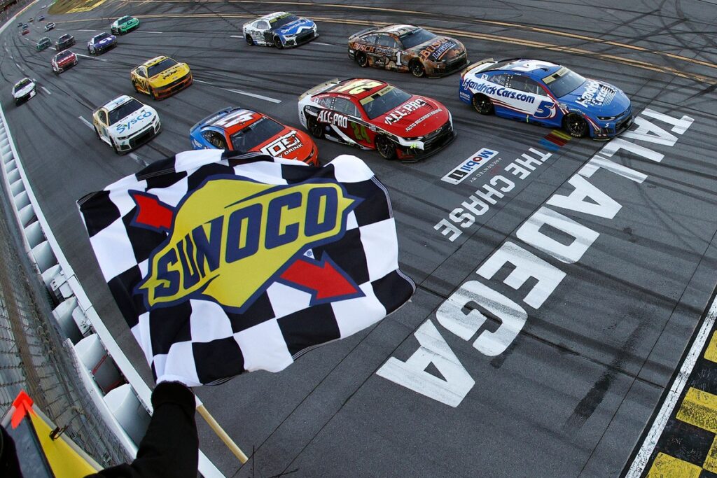 Chevrolet's 1st through 6th sweep at Talladega was its first since 2013