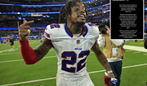 CJ Gardner-Johnson ejected after spitting on Raiders’ Brock Bowers — with further punishment possible