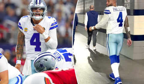 Dak Prescott glares at employee who calls Cowboys loss ‘embarrassing’ in tense tunnel scene