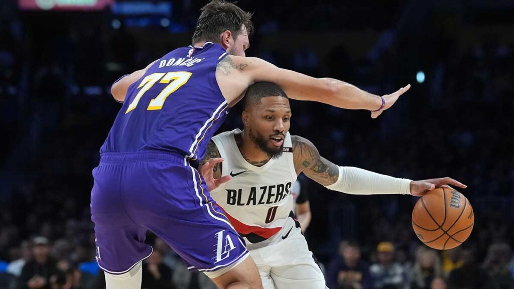 Damian Lillard, Blazers weather Luka Doncic’s 41 points to take down Lakers