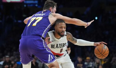 Damian Lillard, Blazers weather Luka Doncic’s 41 points to take down Lakers