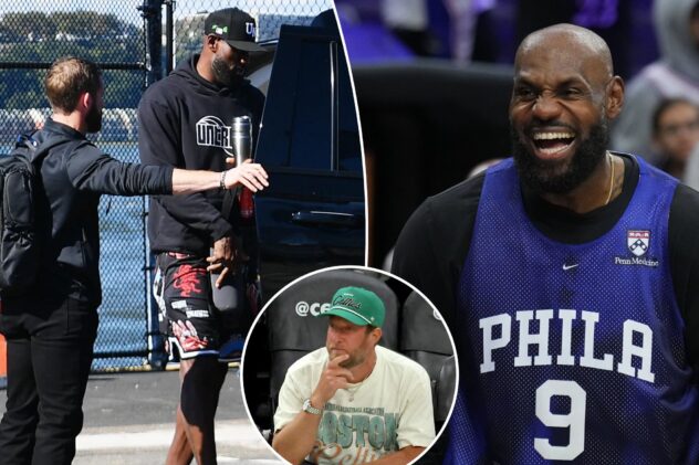 Dave Portnoy calls LeBron James contract with 76ers ‘illegal’ over Fanatics ‘side deal’