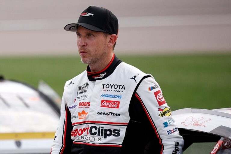 Denny Hamlin's pursuit of Kyle Larson is one race at a time