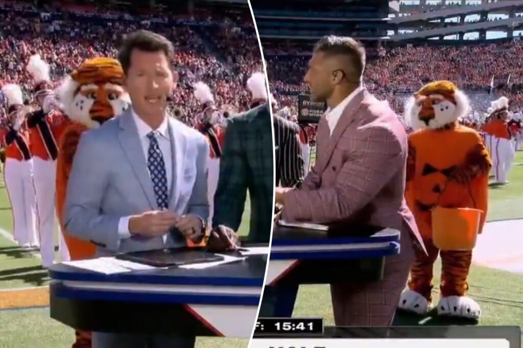 ESPN host had enough of Auburn mascot’s antics: ‘I’m gonna punch the tiger’