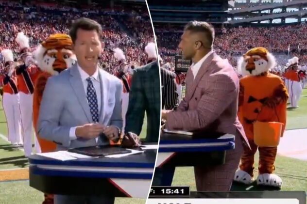 ESPN host had enough of Auburn mascot’s antics: ‘I’m gonna punch the tiger’
