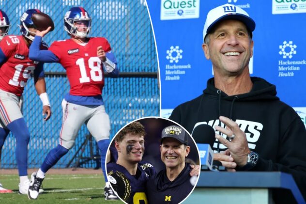 Giants can dream of J.J. McCarthy rediscovering his Harbaugh magic