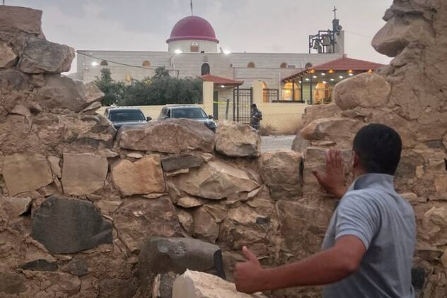 Gunmen open fire at a church during a funeral in Jordan, killing 7 and wounding 34
