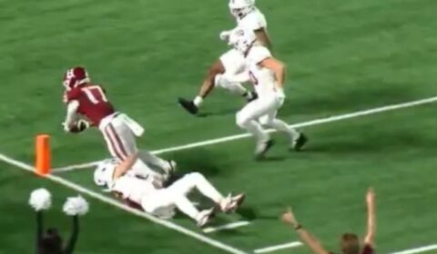 Harvard completes crazy Hail Mary play to stun Colgate
