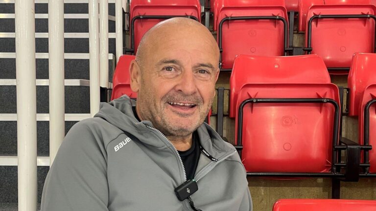 Hockey legends back on the ice to mark anniversary
