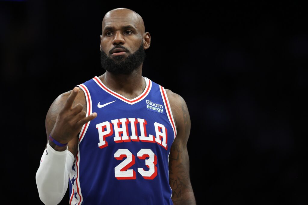 How LeBron James did in his first game with the 76ers