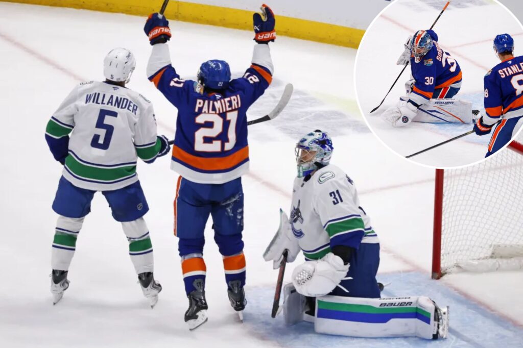Islanders slip past Canucks thanks to Kyle Palmieri’s two-goal night