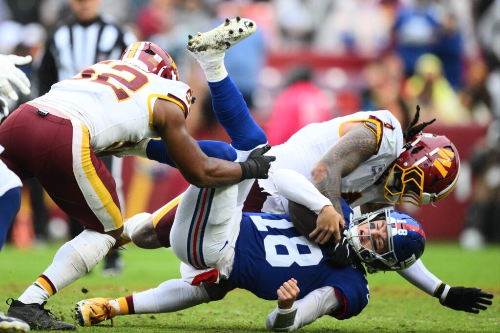 J.J. McCarthy makes Giants debut — but he’s a long way from starting