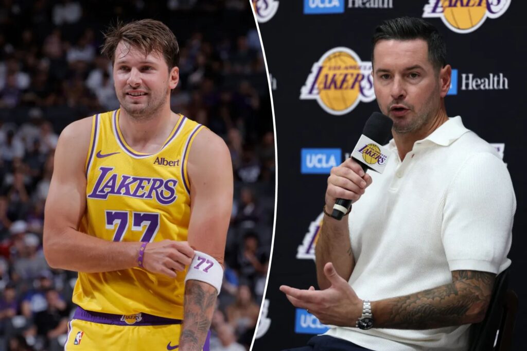 JJ Redick takes jab at Luka Doncic’s conditioning during Lakers preseason