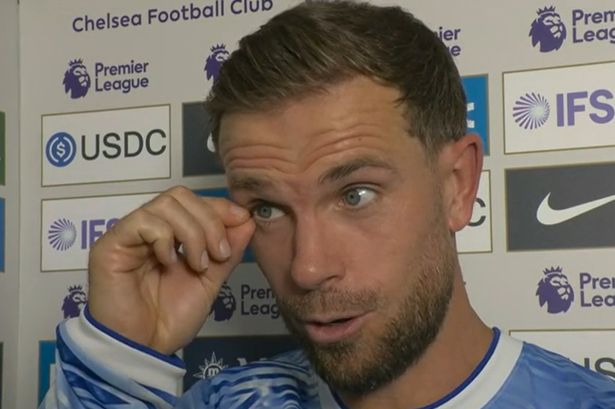 Jordan Henderson reveals the one Chelsea player 'not too happy' with stunning free-kick