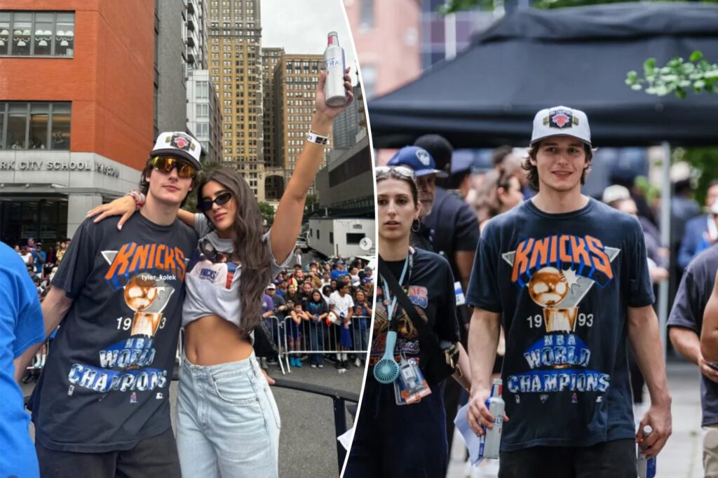 Knicks’ Tyler Kolek’s girlfriend reveals parade incident that ‘not a lot of people know’