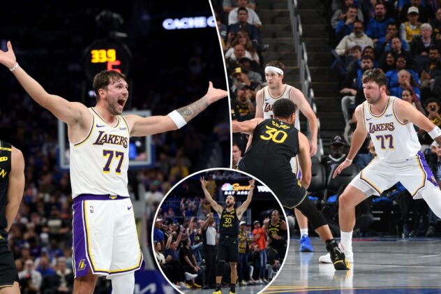 Lakers blow 25-point lead in NBA Cup-opening loss to Warriors
