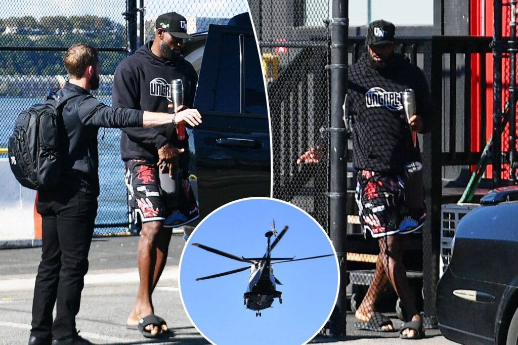 LeBron James’ helicopter spotted landing in NYC after 76ers scrimmage
