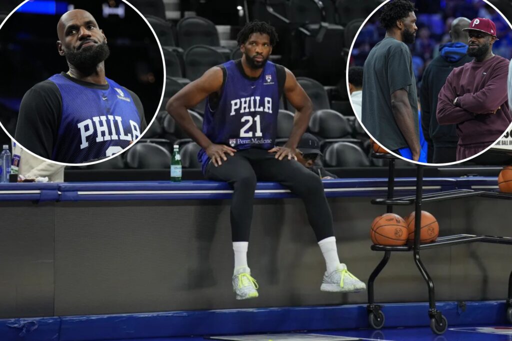 LeBron James pushes back on report that he let Joel Embiid ‘hear it’ over practice issue
