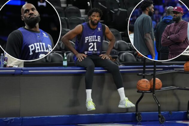 LeBron James pushes back on report that he let Joel Embiid ‘hear it’ over practice issue