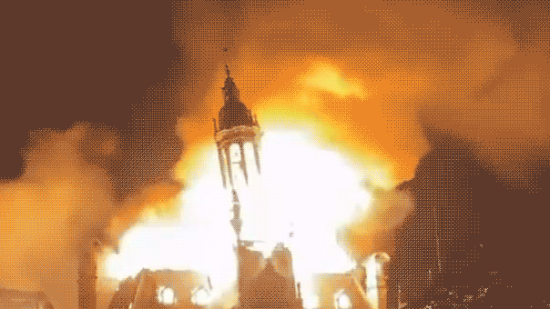 Limoges Town Hall 'largely lost' after far-left rioters set historic building on fire amid French unrest